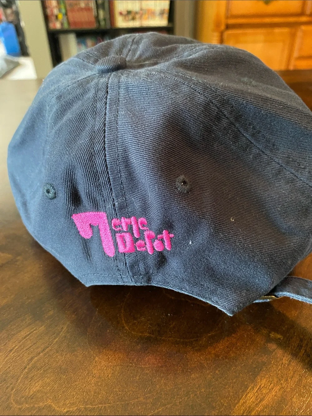 47 Navy Cap with Pink and Purple Paint Drip Logo